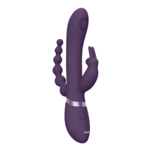 Rini - Pulse Wave  Vibrating Double Penetration Rabbit - Purple