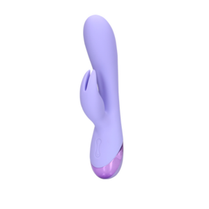 Smooth Silicone Rabbit Vibrator - Digital Lavender