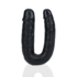 U Shaped Double Dildo 5 / 12,7 cm - Black_