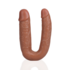 U Shaped Double Dildo 5 / 12,7 cm - Tan_