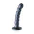 Beaded Silicone G-Spot Dildo - 5'' / 13 cm - Gunmetal_