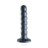 Beaded Silicone G-Spot Dildo - 5'' / 13 cm - Gunmetal_