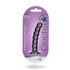 Beaded Silicone G-Spot Dildo - 5'' / 13 cm - Metallic Purple_