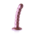 Beaded Silicone G-Spot Dildo - 5'' / 13 cm - Rose Gold_