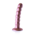 Beaded Silicone G-Spot Dildo - 5'' / 13 cm - Rose Gold_