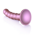 Beaded Silicone G-Spot Dildo - 5'' / 13 cm - Rose Gold_