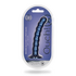 Beaded Silicone G-Spot Dildo - 6.5'' / 16,5 cm - Metallic Blue_