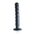 Beaded Silicone G-Spot Dildo - 8'' / 20,5 cm - Gunmetal_