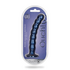 Beaded Silicone G-Spot Dildo - 8'' / 20,5 cm - Metallic Blue_