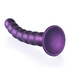 Beaded Silicone G-Spot Dildo - 8'' / 20,5 cm - Metallic Purple_