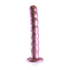 Beaded Silicone G-Spot Dildo - 8'' / 20,5 cm - Rose Gold_