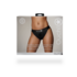 Vibrating Strap-on Thong with Removable Butt Straps - M/L - Black_