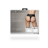 Vibrating Strap-on Thong with Removable Butt Straps - XS/S - Black_