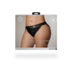 Vibrating Strap-on Panty Harness with Open Back - XL/XXL - Black_