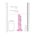 Non-Realistic Dildo with Suction Cup - 7 / 17 cm_