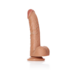 Curved Realistic Dildo with Balls and Suction Cup - 8 / 20,5 cm_