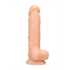 Silicone Dildo with Balls - 7 / 18 cm_