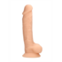 Silicone Dildo with Balls - 7 / 18 cm_