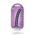 Beaded Silicone G-Spot Dildo - 6.5'' / 16,5 cm - Metallic Purple_